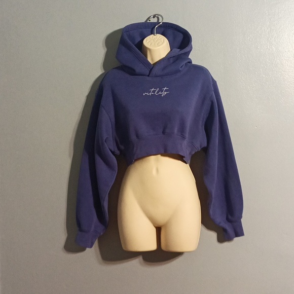 Balance vitality athletica hi front low back cropped purple hoodie - Picture 5 of 17